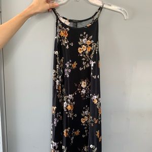 Black floral dress